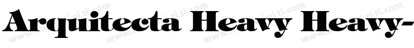 Arquitecta Heavy Heavy字体转换
